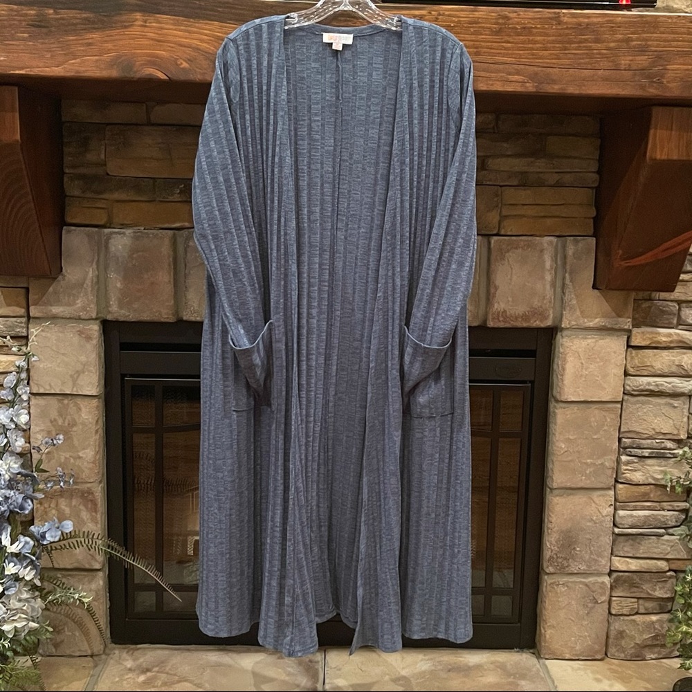 LuLaRoe Long Ribbed Open-Front Cardigan